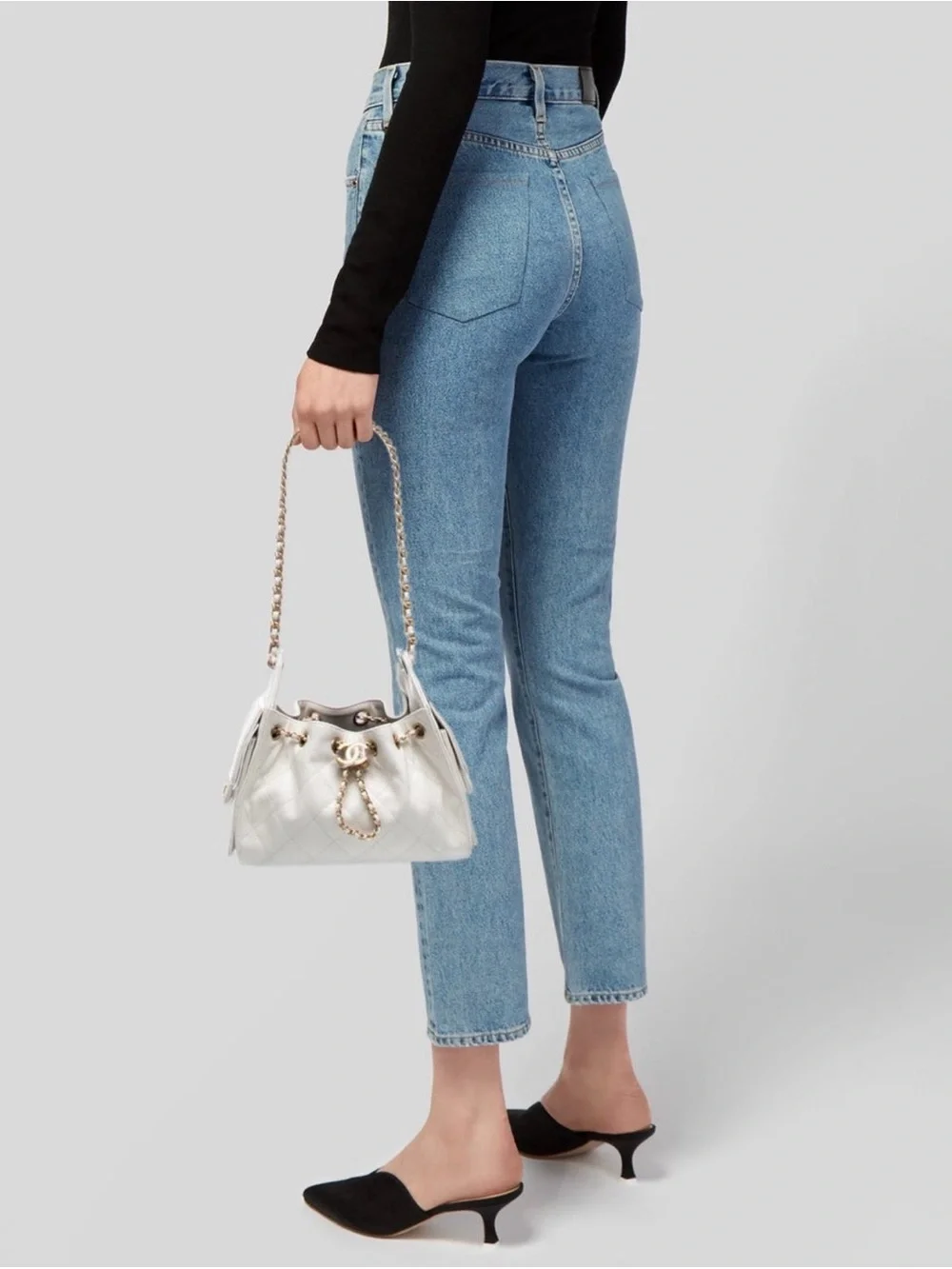 2026 Chanel Mini 25 White  Shoulder Bag